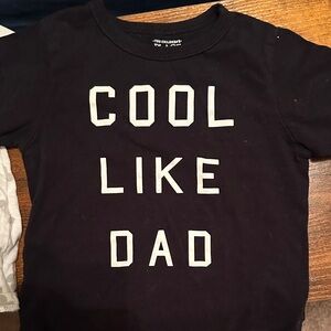 The Children's Place Black 'Cool Like Dad'  Tee and Mickey Mouse Tshirt 2t
